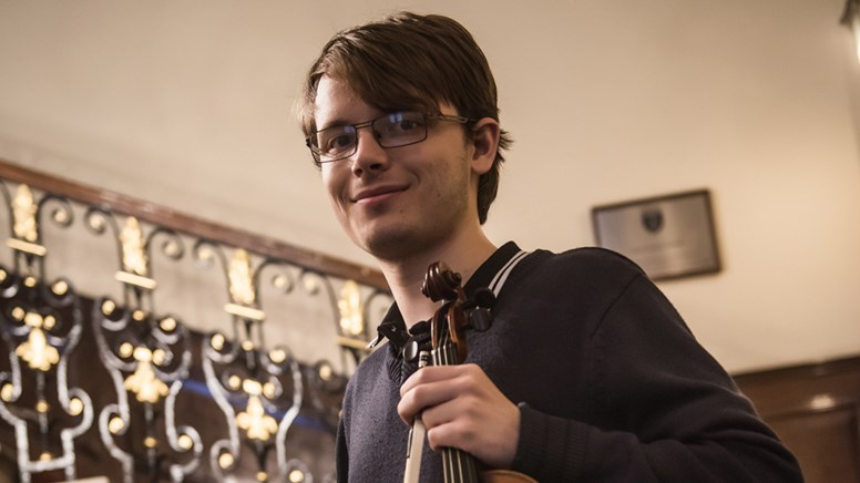 undefinedViolinist and young composer John Sturt