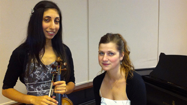 Nandita Bhatia and her accompanist Lucie